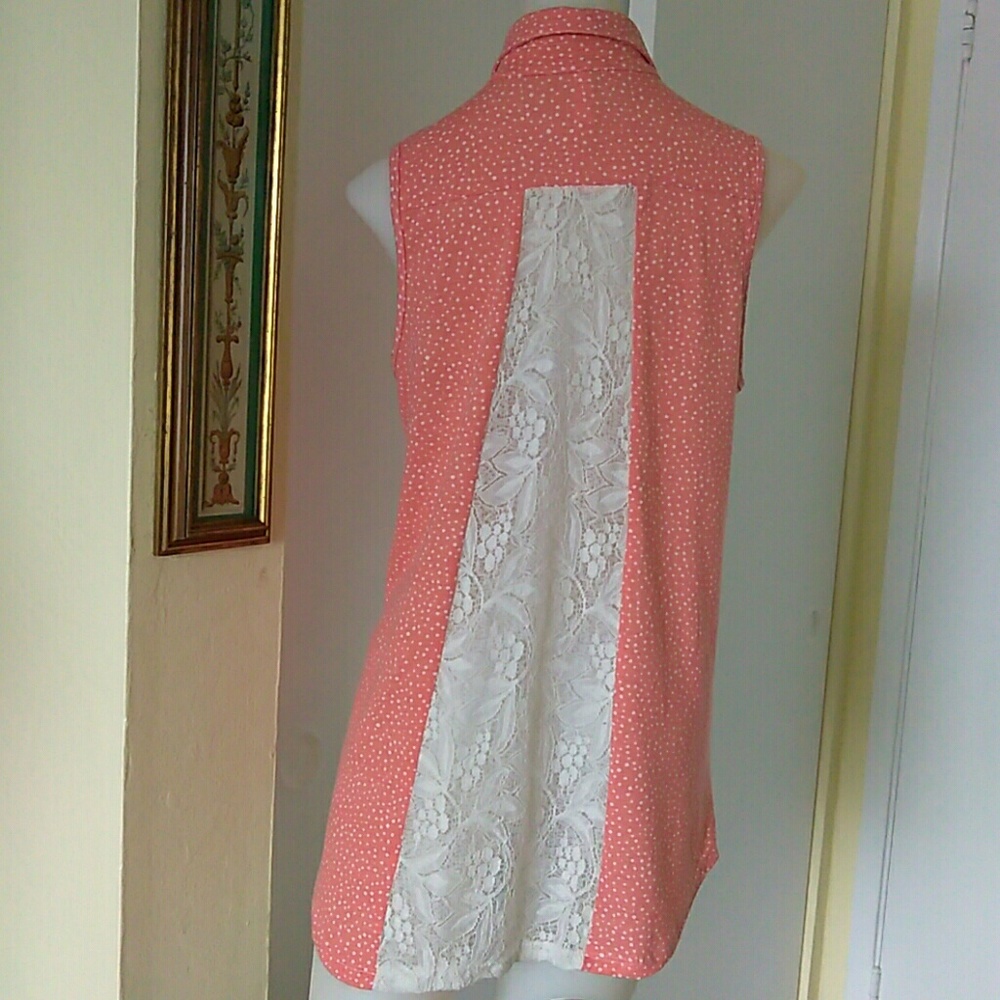 XHILARATION BUTTON-UP . BLOUSE. - Picture 3 of 8